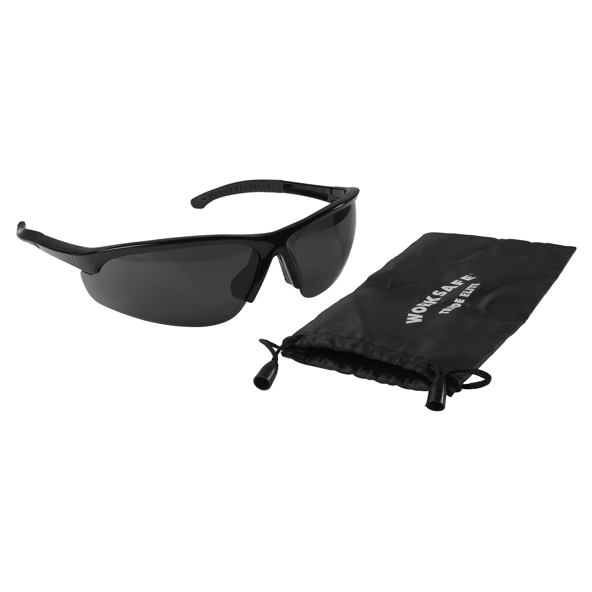 Zante Style Smoke Lens Safety Glasses with Flexi Arms